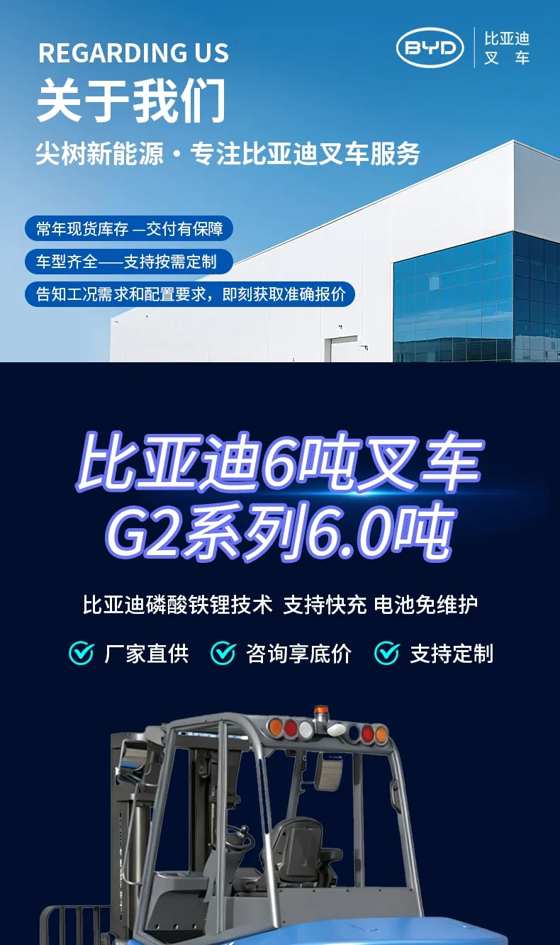 比亚迪6吨电动叉车(图1)